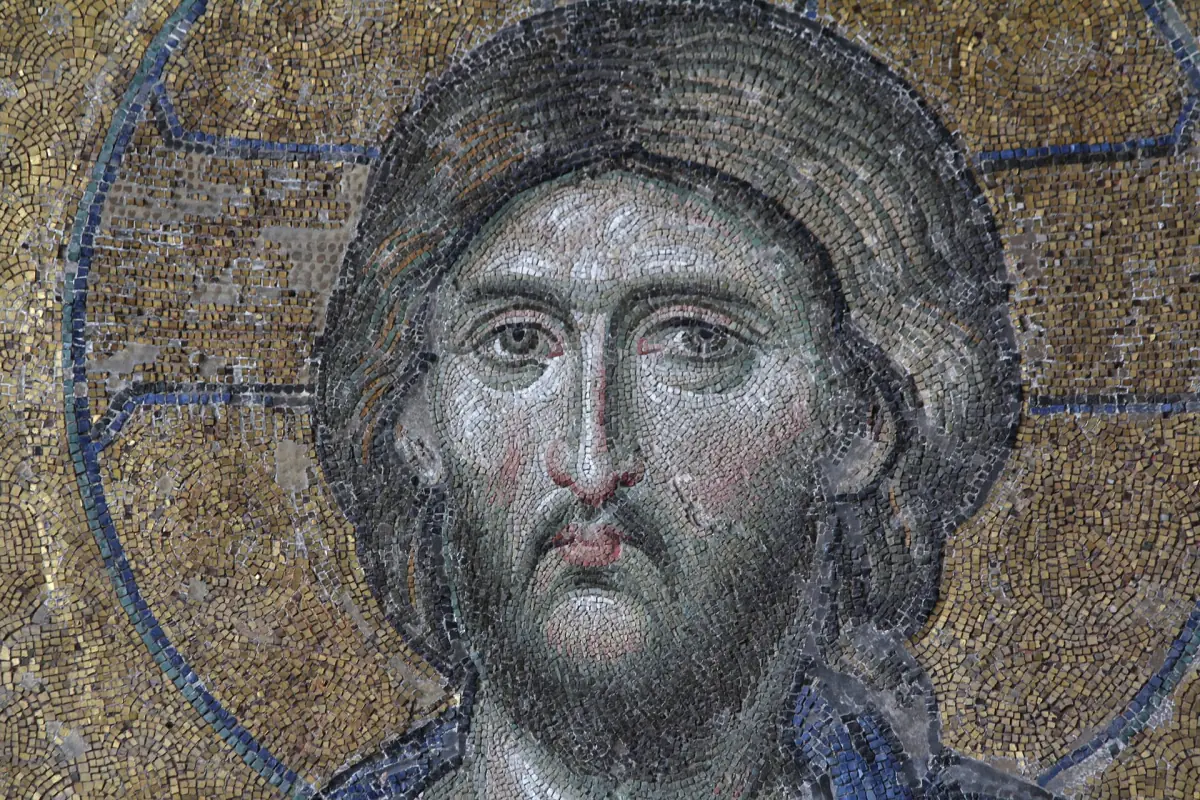 Christ in the Deësis mosaic of the south gallery