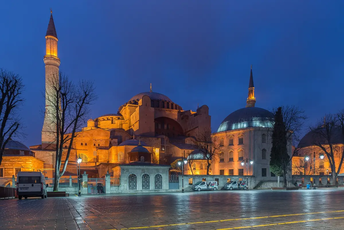 Hagia Sophia at blue hour