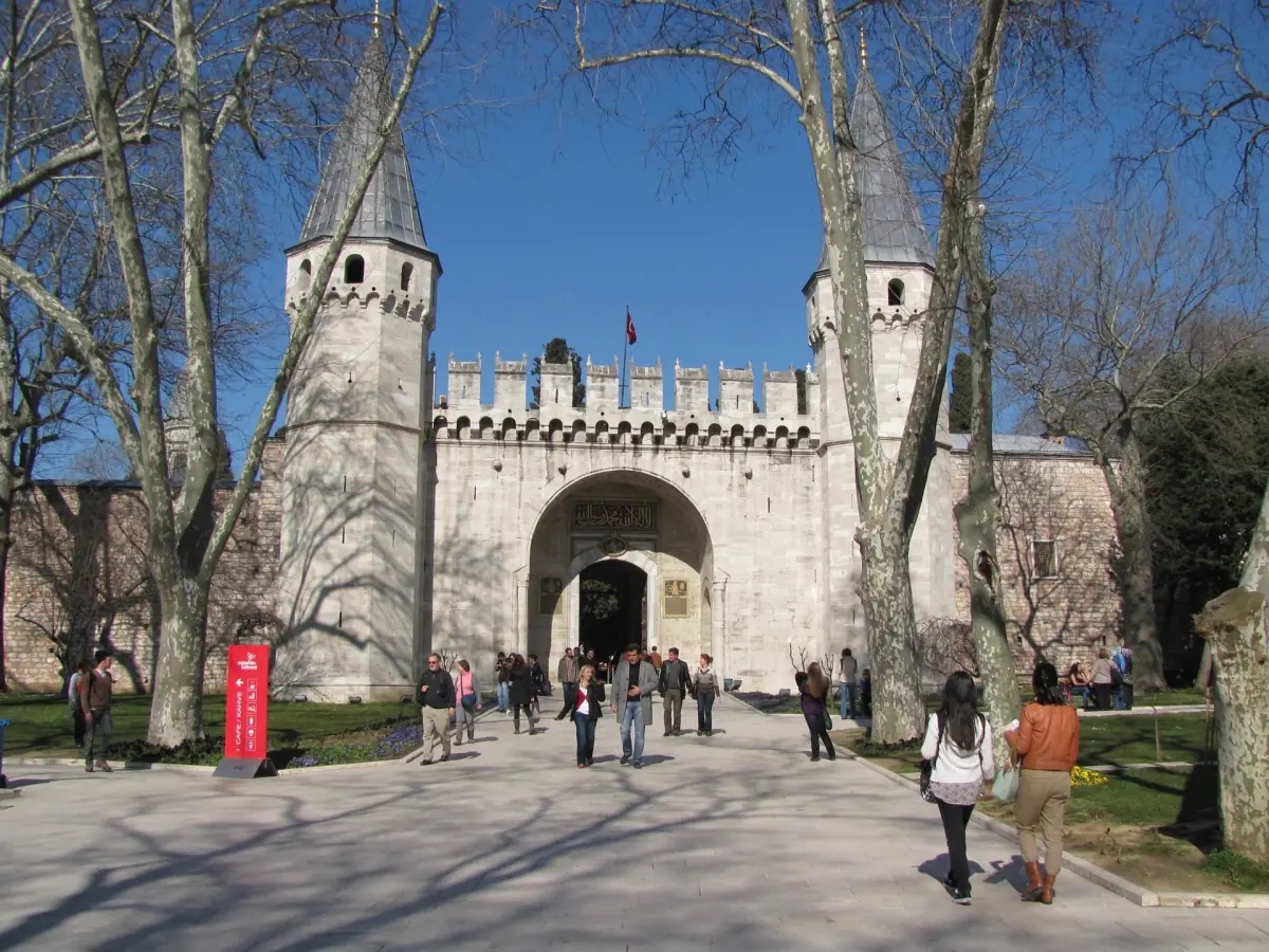 Gate inside Topkapi Palace